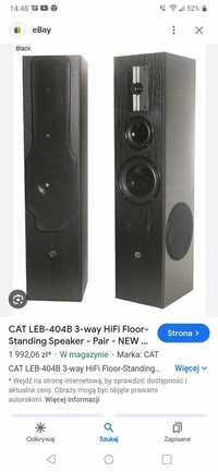 CAT LEB-404B 3-way HiFi Floor-Standing Speaker - Pair - NEW