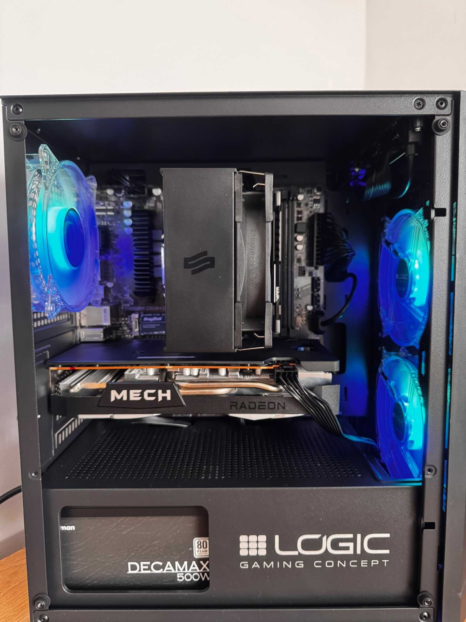 Solidny Komputer Gamingowy i5-12400F + RX 6600 + 16GB DDR4 + 1TB SSD