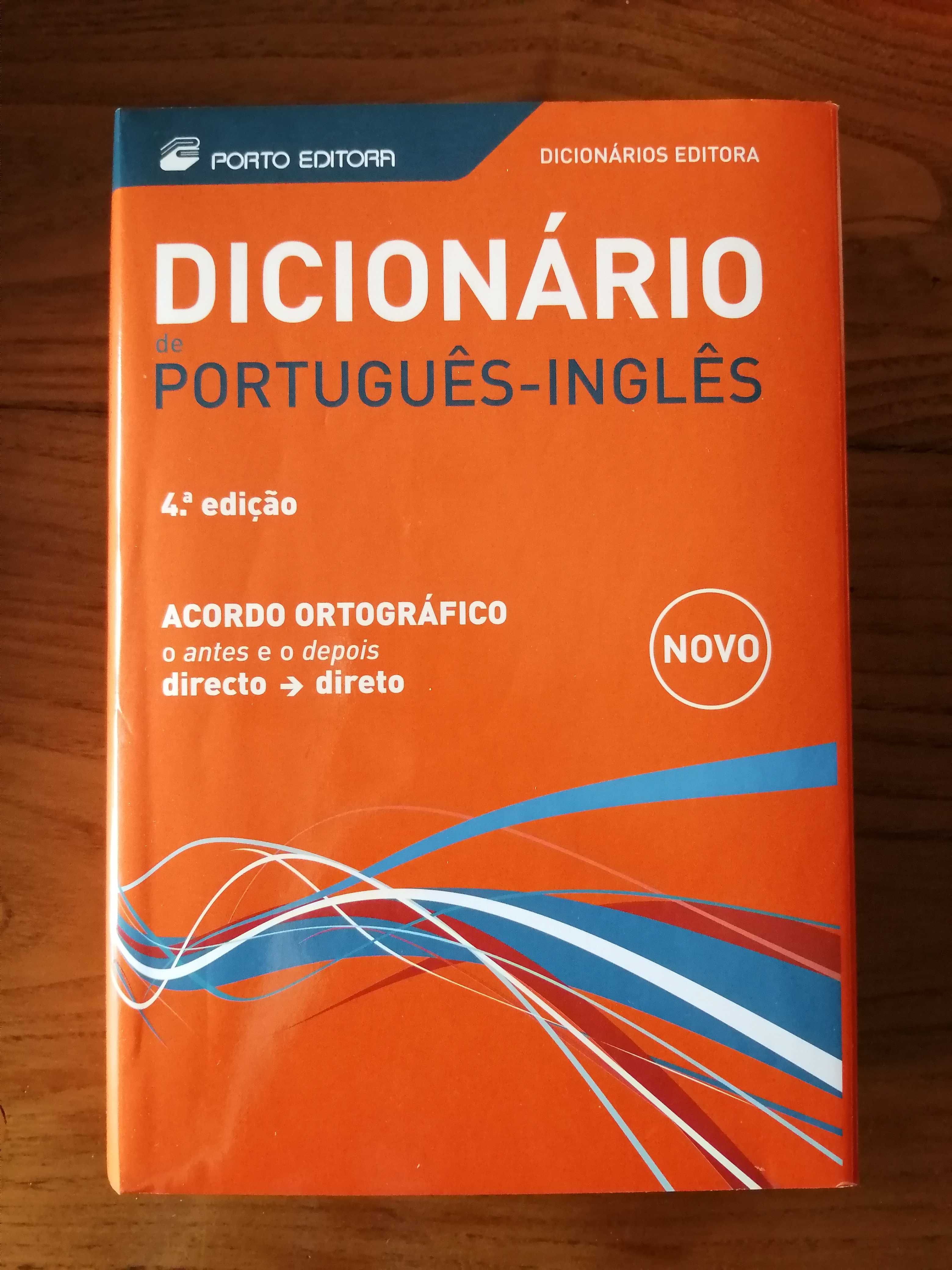 Dicionário Português-Inglês 4ªEdição, capa dura e com caixa