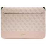 Pokrowiec Guess 4g Stripe Metal Logo na laptopa 14" - różowy