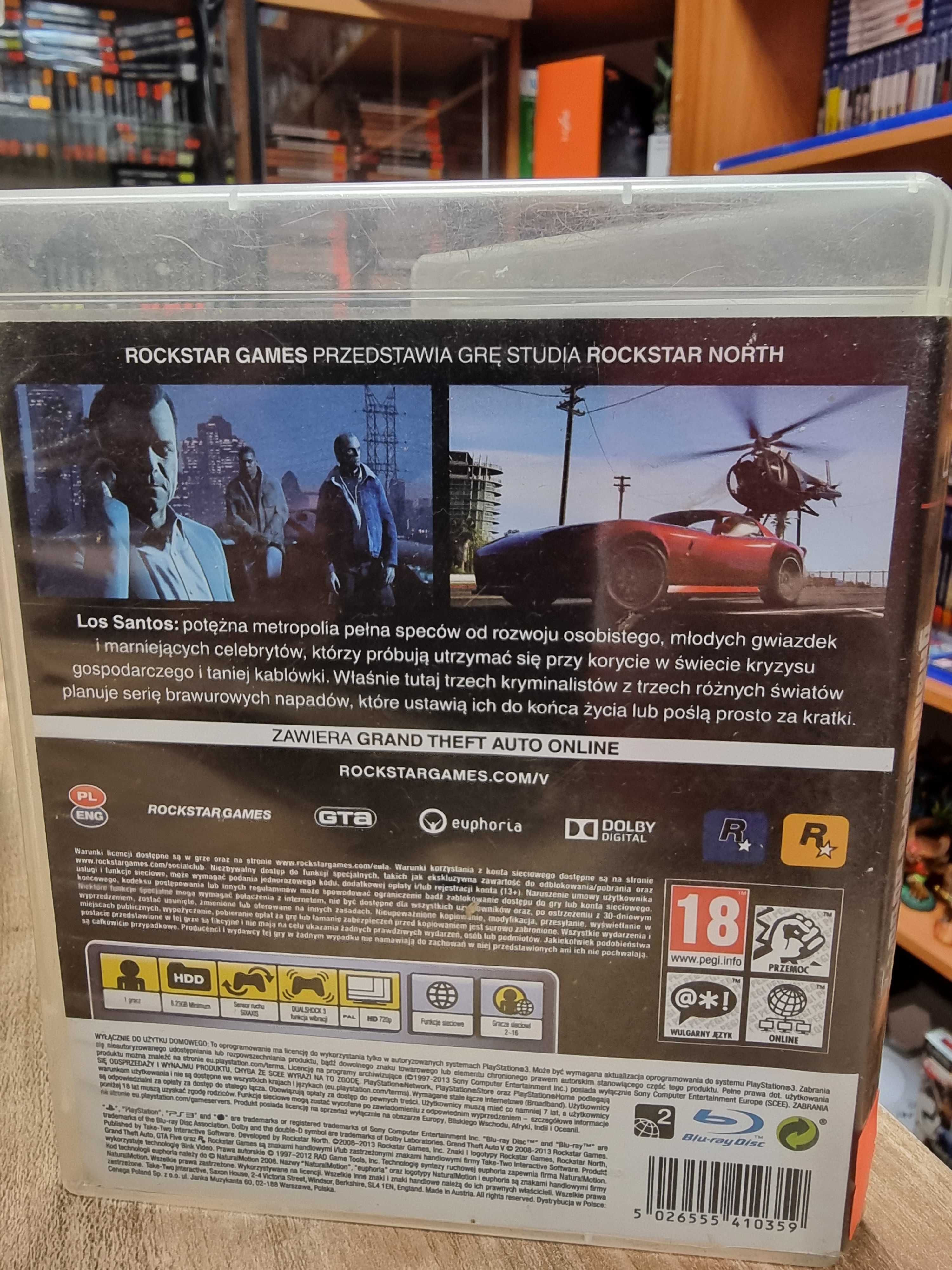 Grand Theft Auto V PS3, Sklep Wysyłka Wymiana