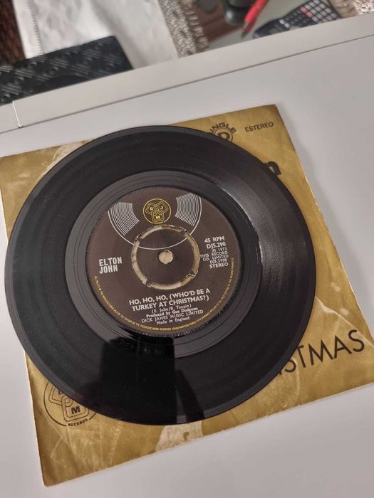Disco Vinyl Elton John step into Christmas