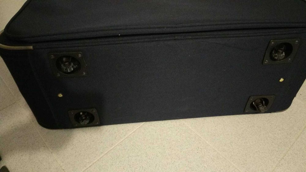 Mala de viagem azul Samsonite (com rodas)