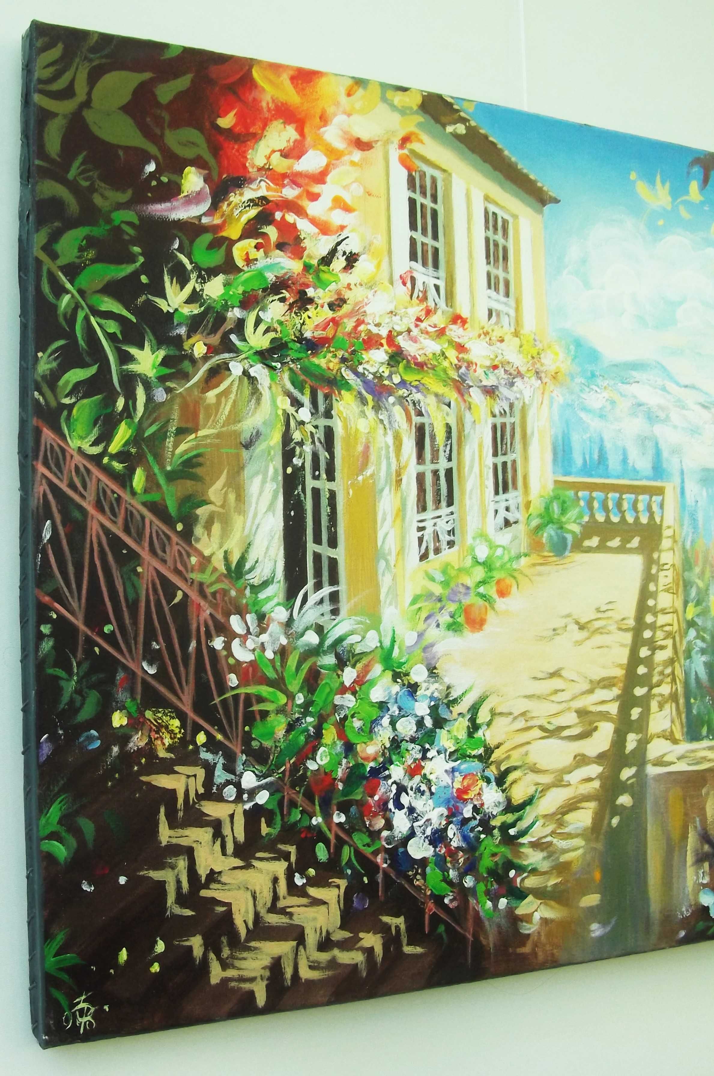 Картина маслом на холсте пейзаж живопис художника подарок девушке маме