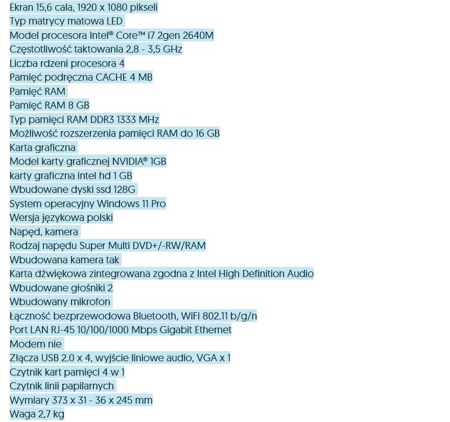 Lenovo Thinkpad T520 w idealnym stanie