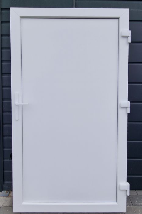 Drzwi Zewnętrzne 110x210 PCV KacprzaK Białe Prawe i Lewe