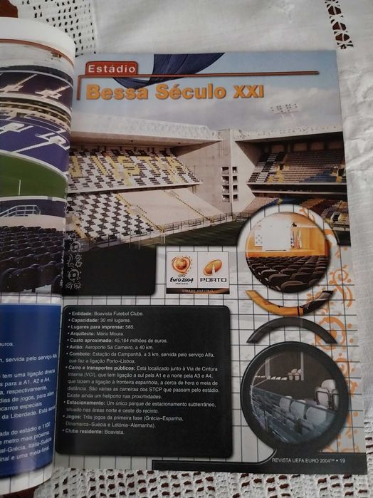 Revista UEFA, Euro 2004, calendário, equipas, jogadores