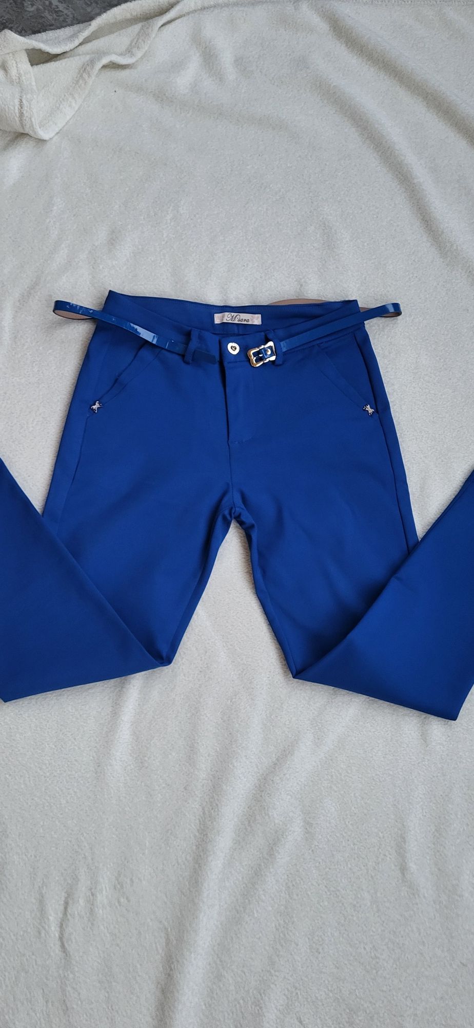 Spodnie eleganckie cygaretki chinosy M.Sara XS/S/M