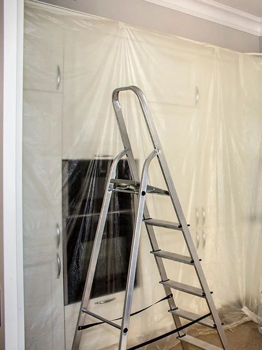 Folia malarska 6x4 m GRUBA OCHRONNA 0.08 mm (80 mikron) budowlana