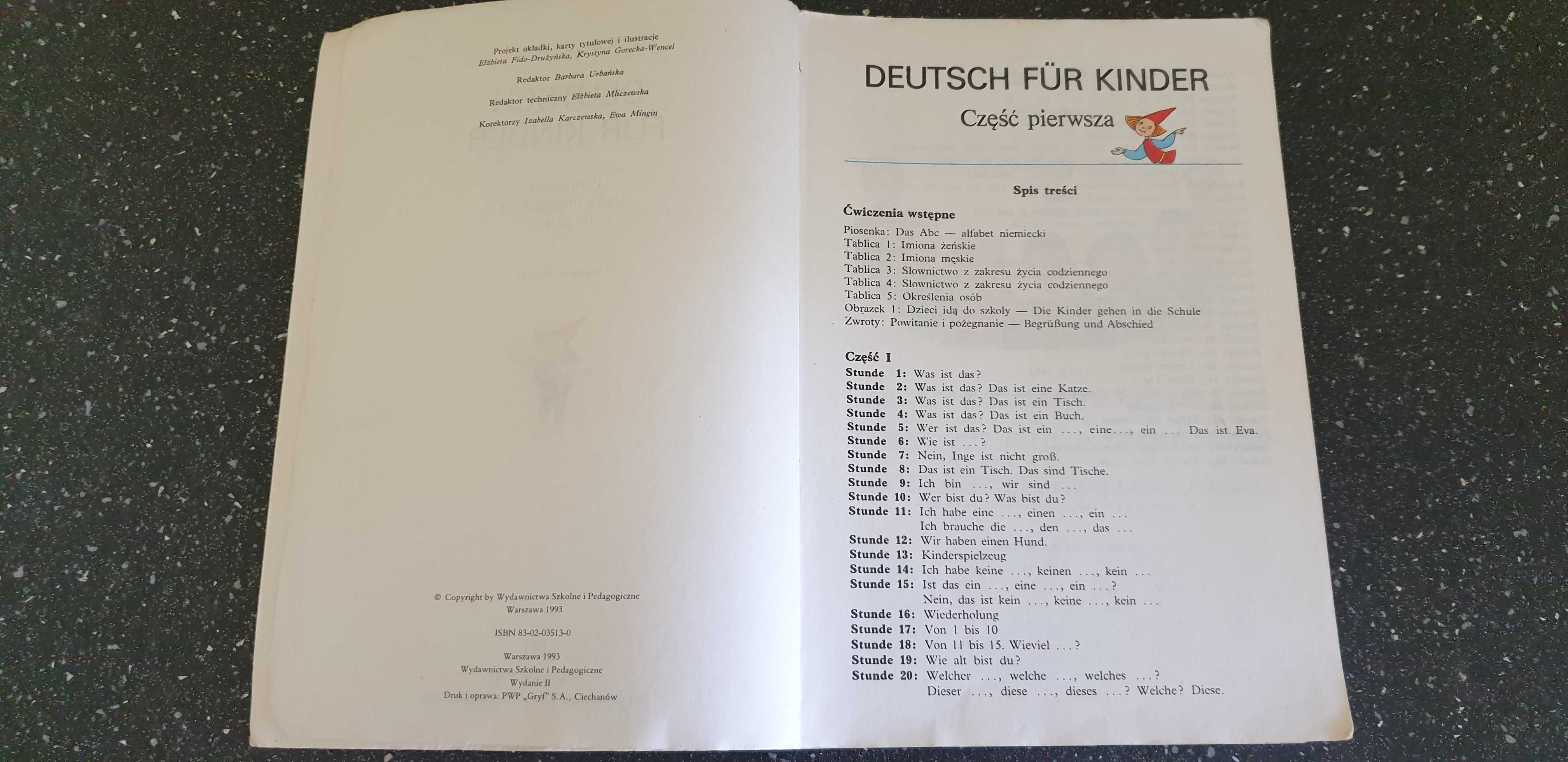Deutch fur Kinder- książka z języka niemieckiego dla dzieci- W. Talik