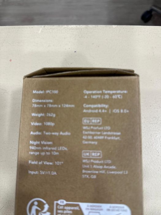 Câmera de vigilância bebé 360°