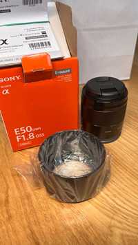 Obiektyw Sony E 50 mm f/1.8 OSS (aps-c), nigdy nie założony na aparat!