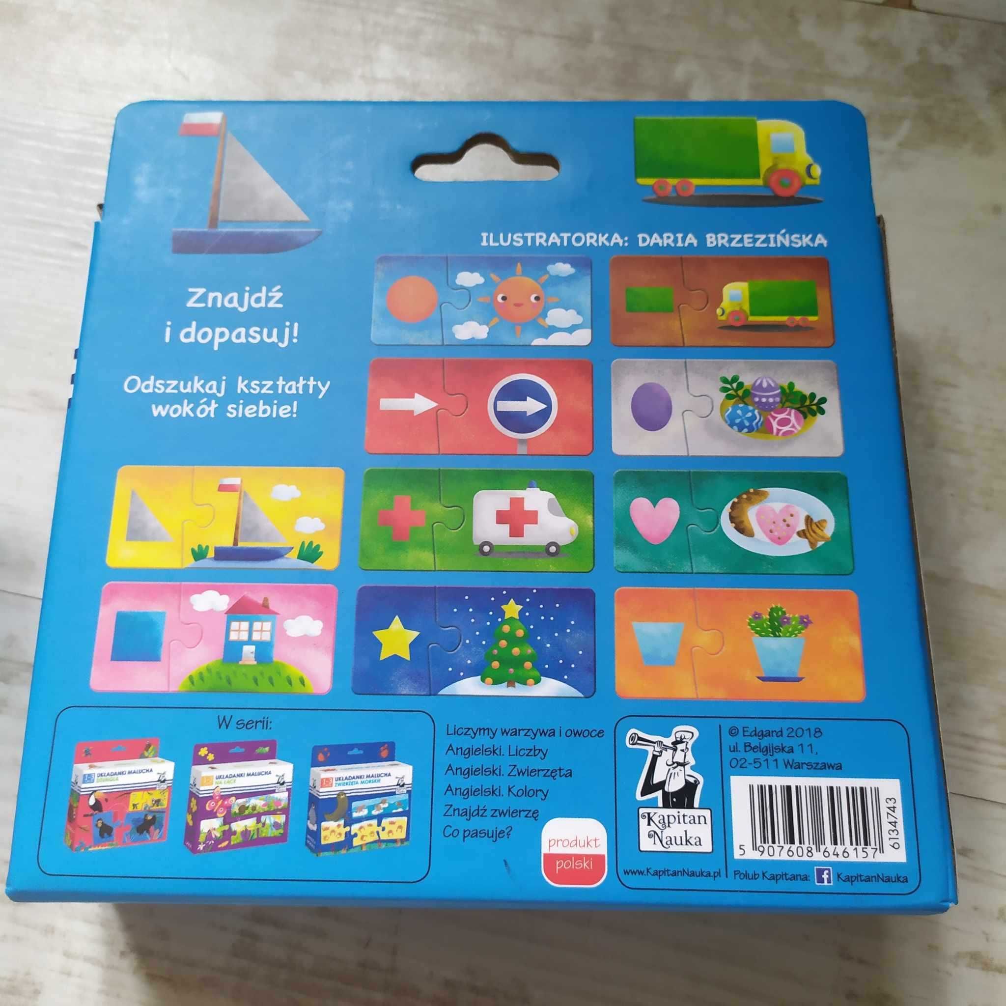 Zestaw puzzli i układanek od roku do trzech lat plus trefl czuczu