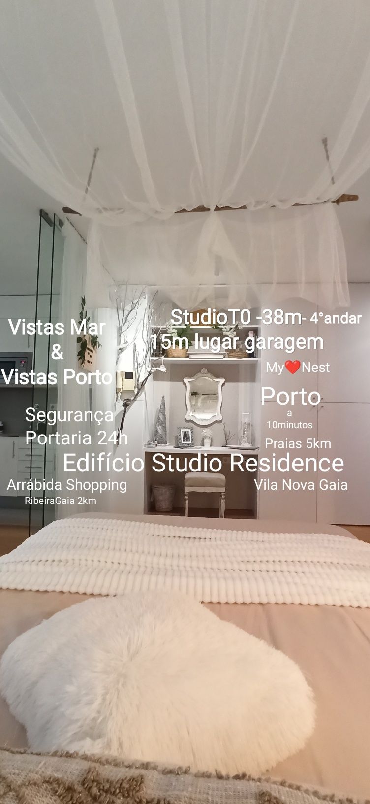 ApartamentoT0 StudioResidence-Arrábida Shopping-Vista Porto e Mar