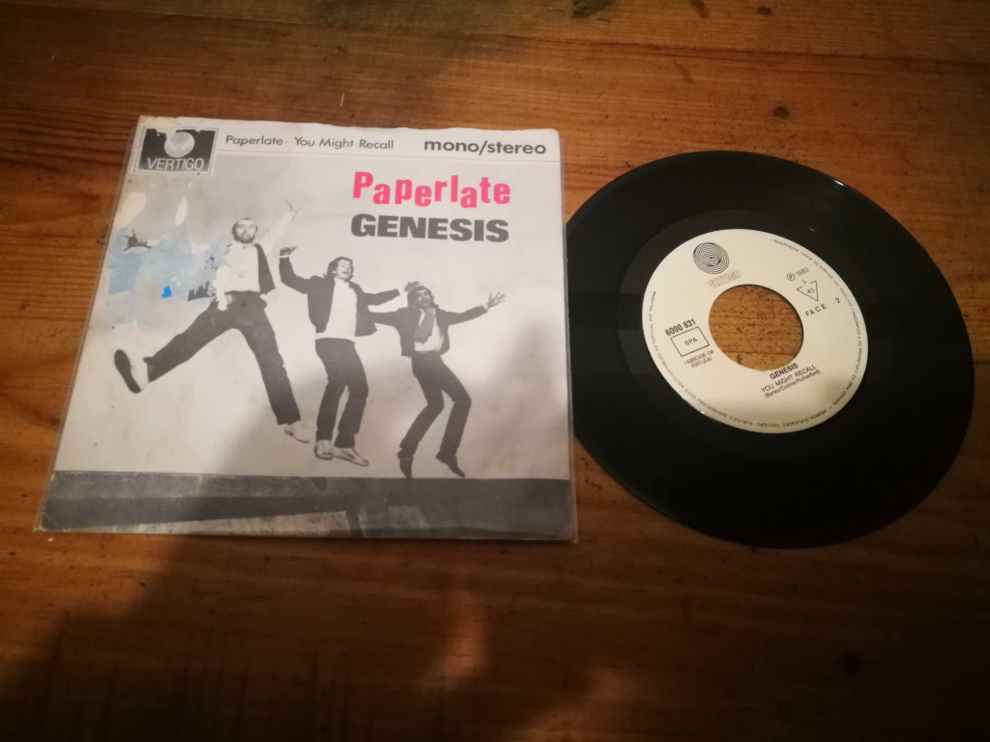 GENESIS (Prog Rock) - Paperlate SINGLE