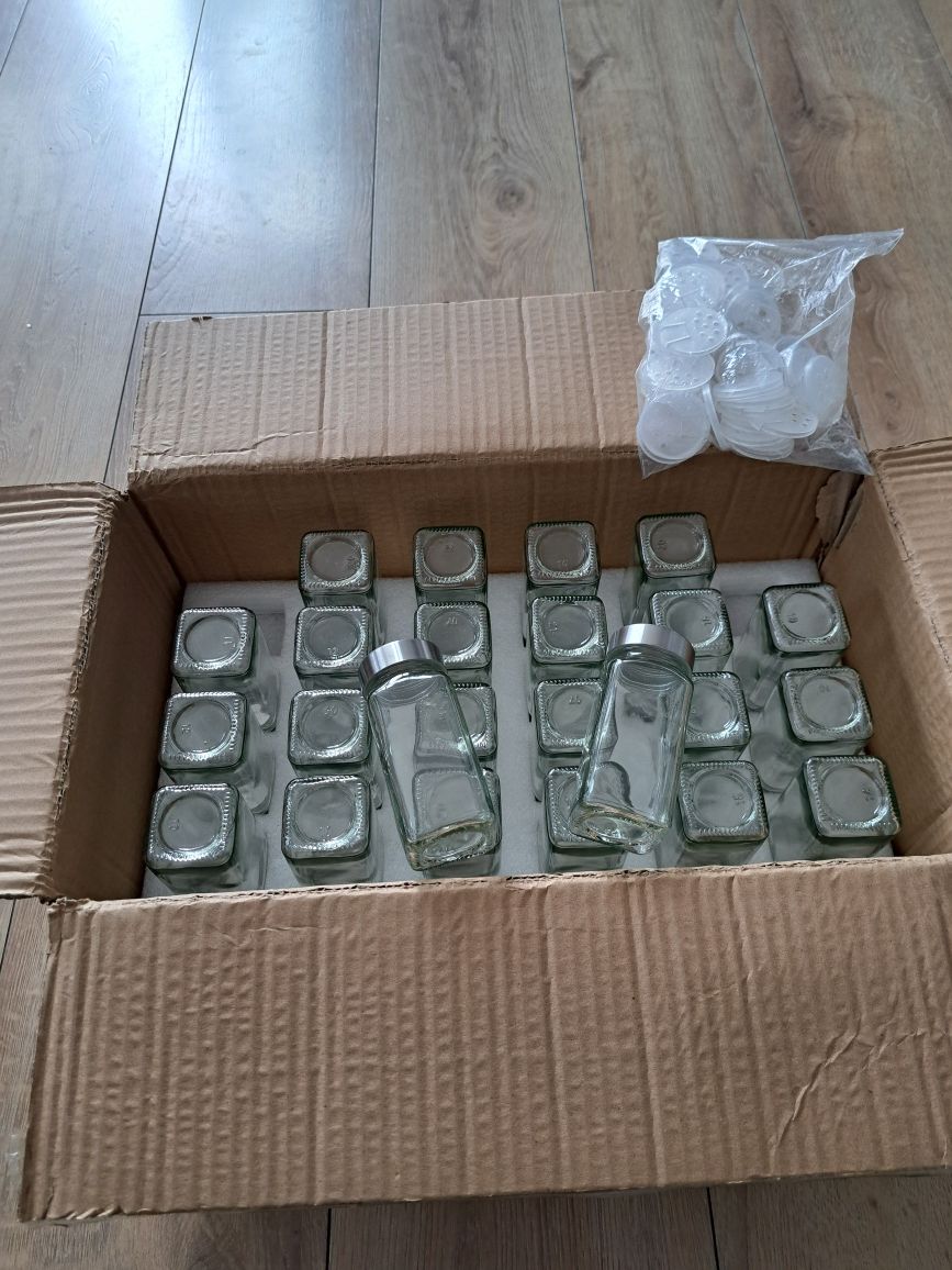 KIVY Słoiki na przyprawy z wkładem do posypywania [24 x 120 ml]