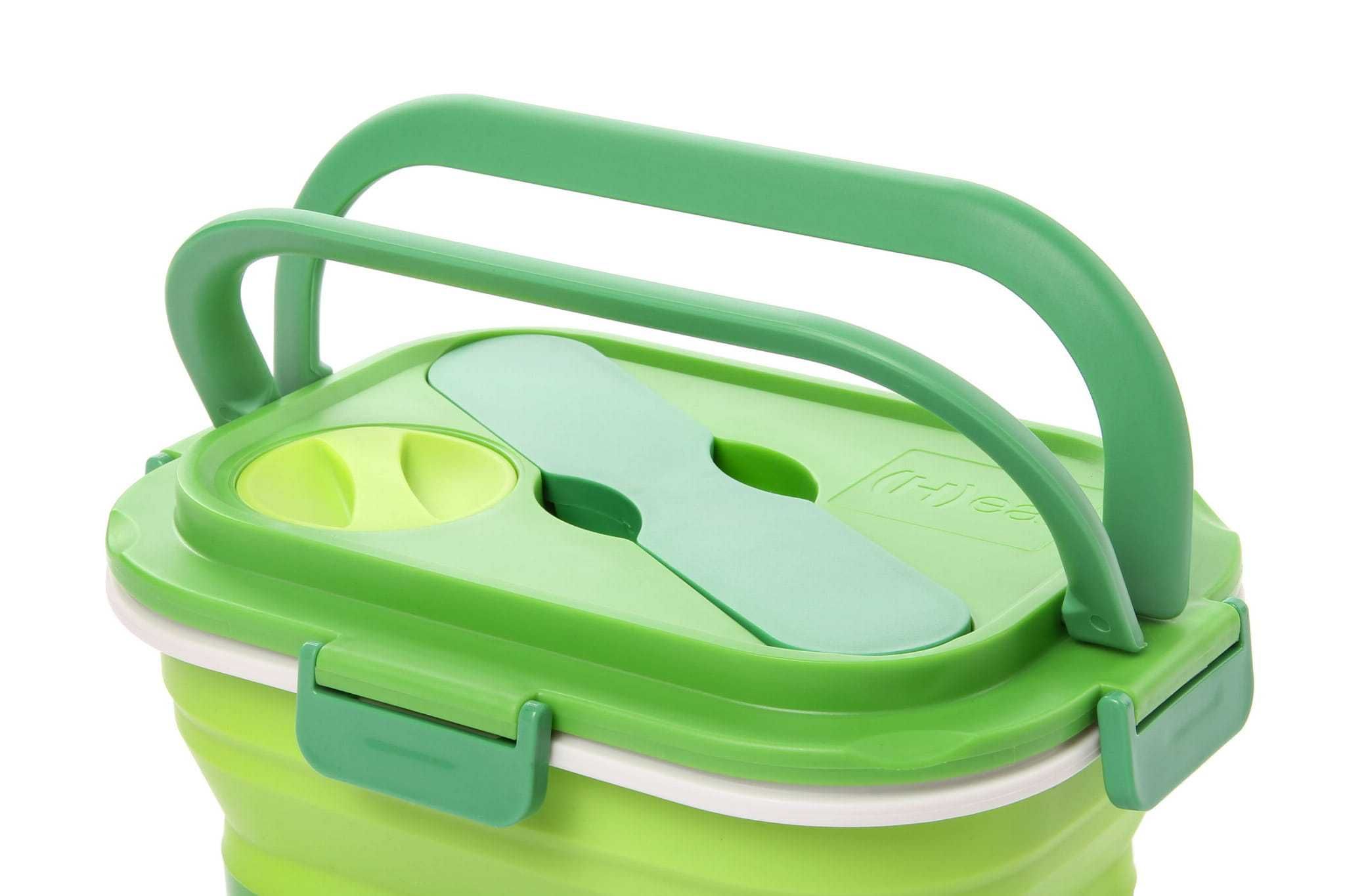 Podgrzewany składany pojemnik na żywność 1L Lunch Box Filux dodatki