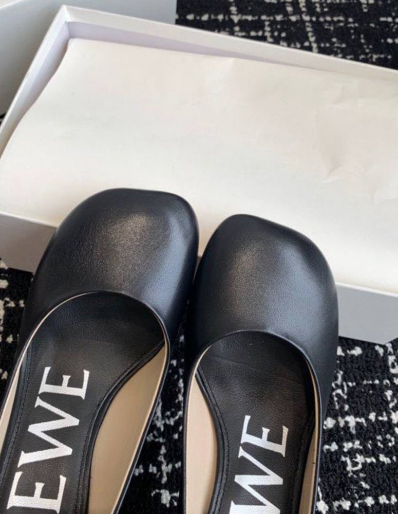 Loewe / Туфли на высоком каблуке с квадратным носком