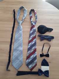 Jedwabne krawaty oraz muszki