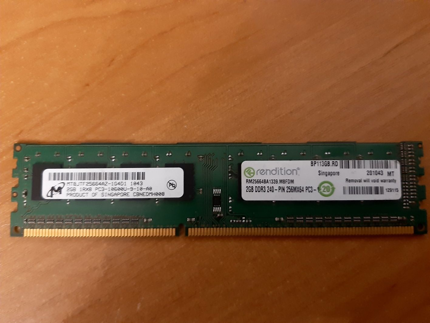 Оперативна пам'ять DDR3 4gb 2x2gb Samsung