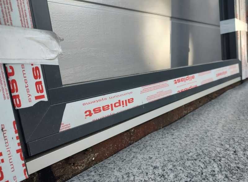 drzwi okno ALU ogrodowe witryna z oknem fasada aluminium ciepłe