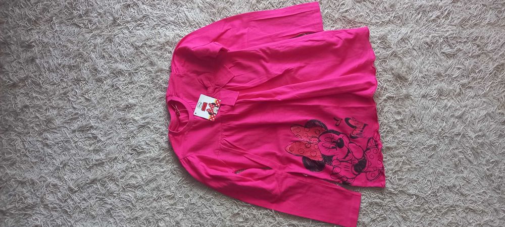bluzeczka, tunika dziewczęca disney r.128/134 nowa