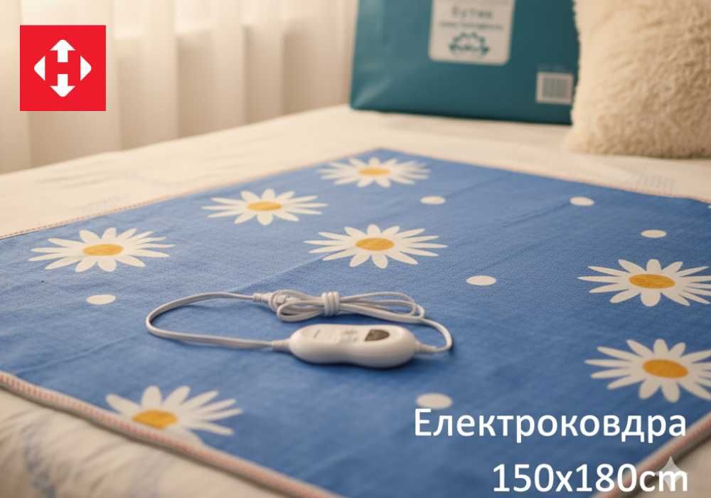 ХІТ ПРОДАЖ‼️ Электроодеяло  / электропростынь / електроковдра 150×180