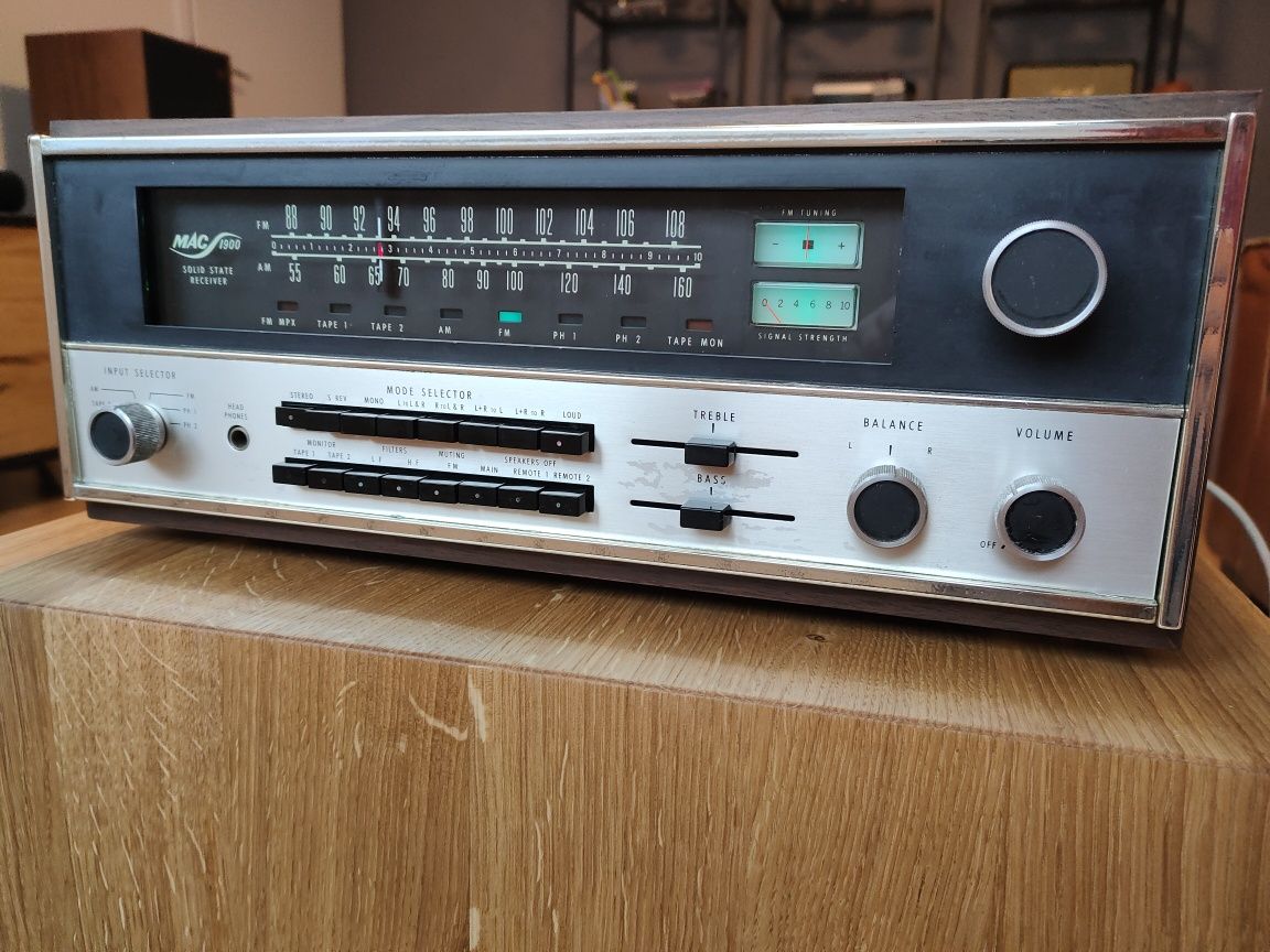 MAC 1900. Mcintosh. Wzmacniacz, amplituner.