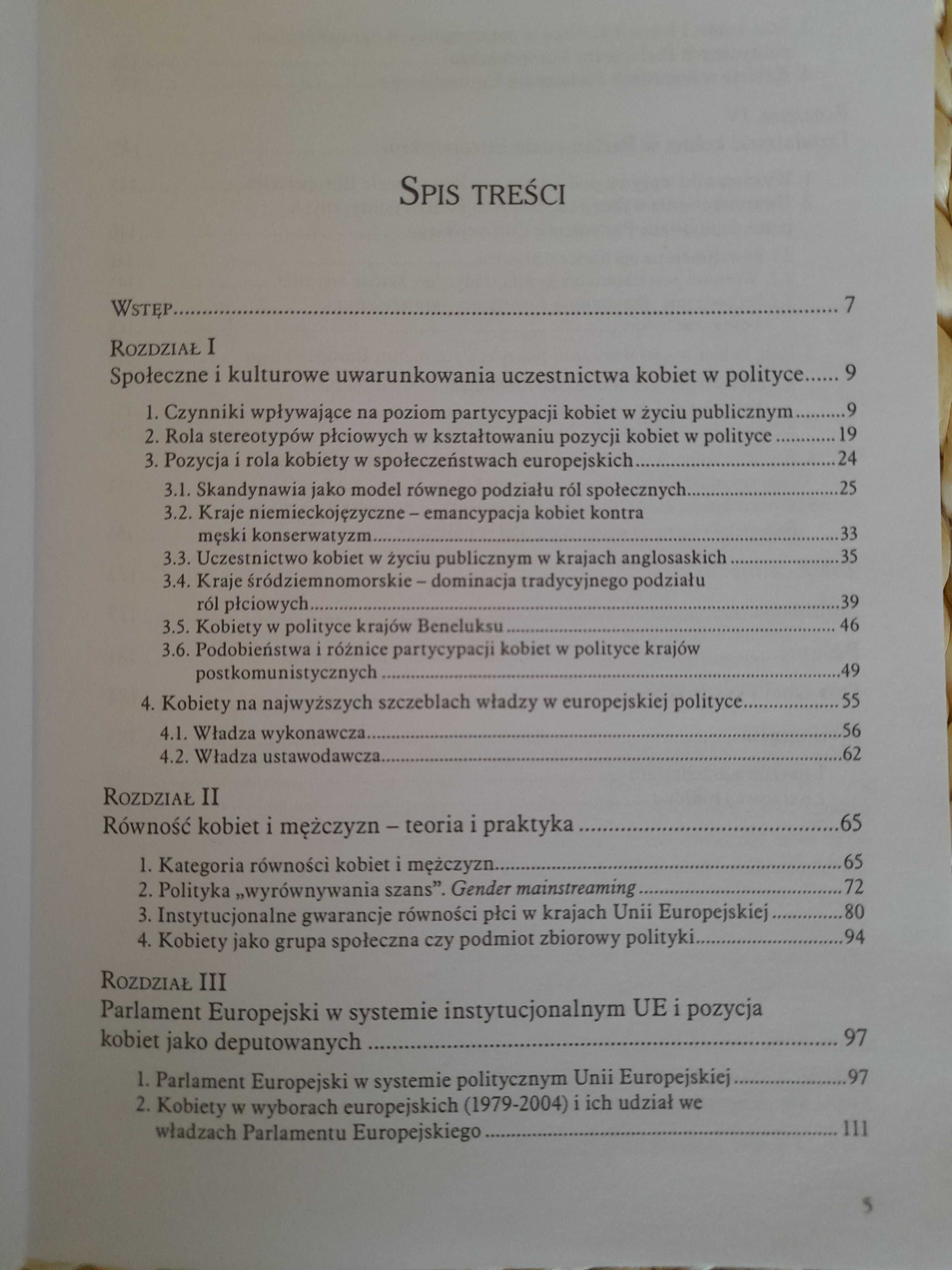 Kobiety w parlamencie europejskim A. Pacześniak, książka