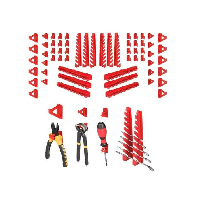 DUŻA Ścianka narzędziowa - 1152 x 780 mm - zestaw 58 uchwytów TRWAŁA