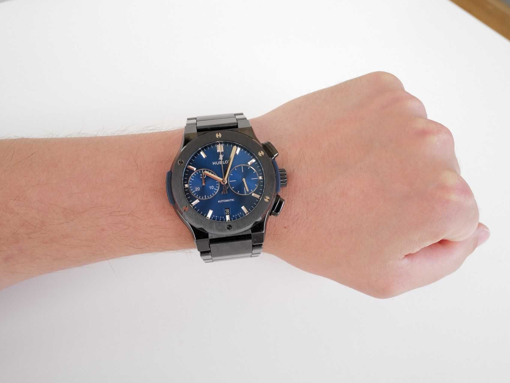 Hublot Classic Fusion 45mm Chronograph Ceramic Blue