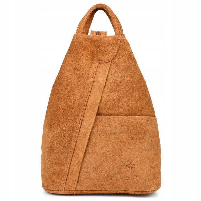 Vera Pelle włoski Plecak Skórzany damski mały