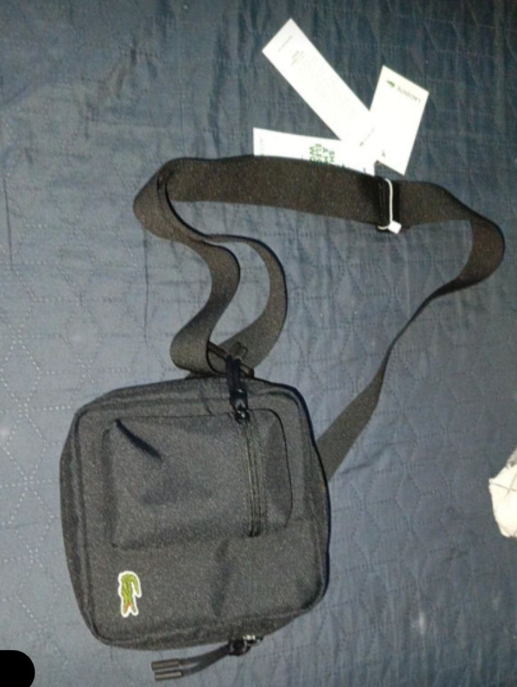 Lacoste shoulder camera bag