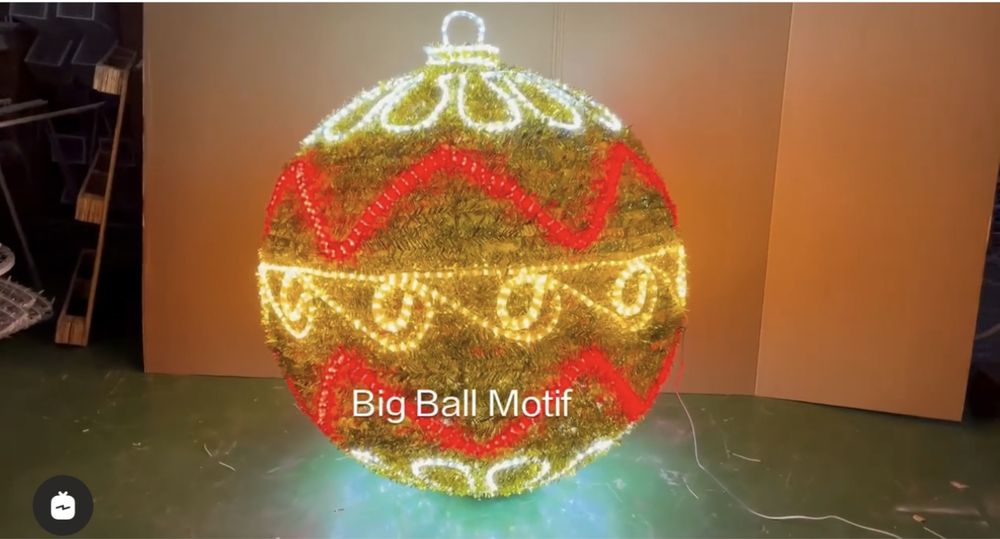 Bolas de natal iluminação