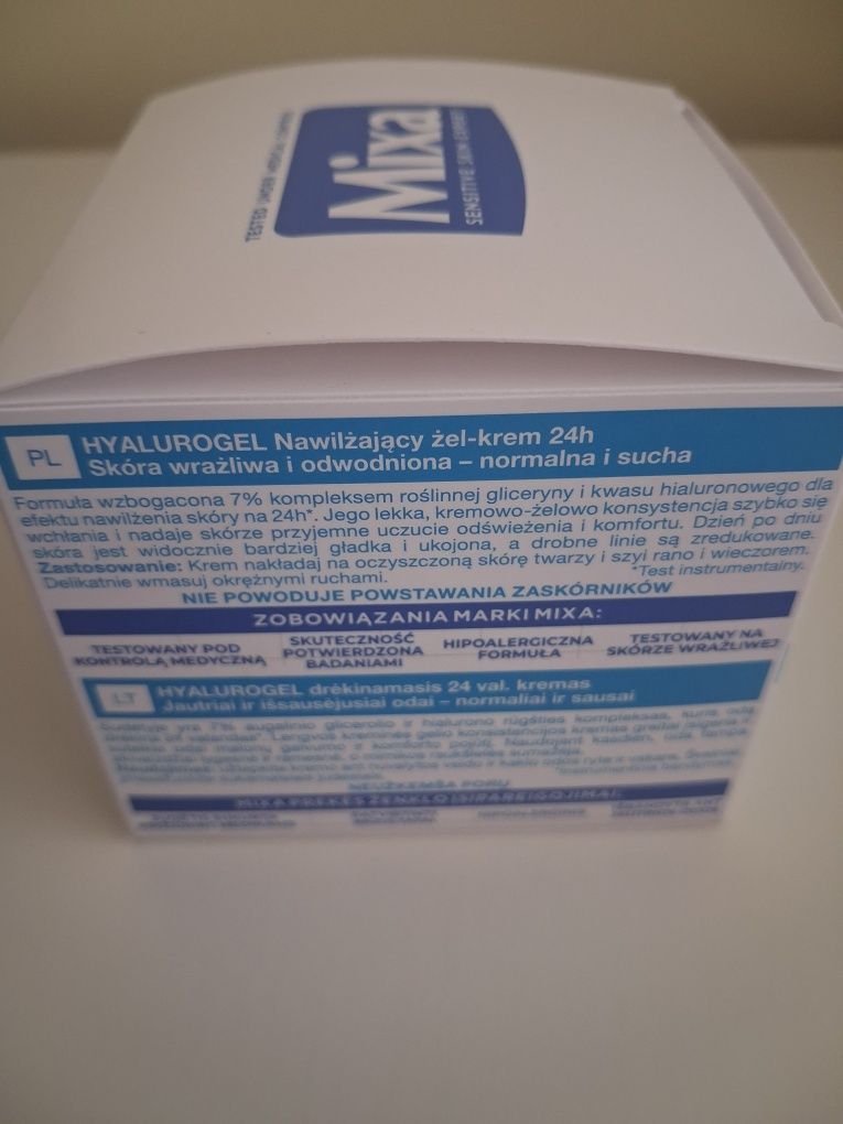 Nowy nawilżający żel krem do twarzy mixa