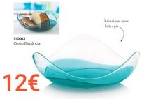 Prato/cesto elegância Tupperware Novo