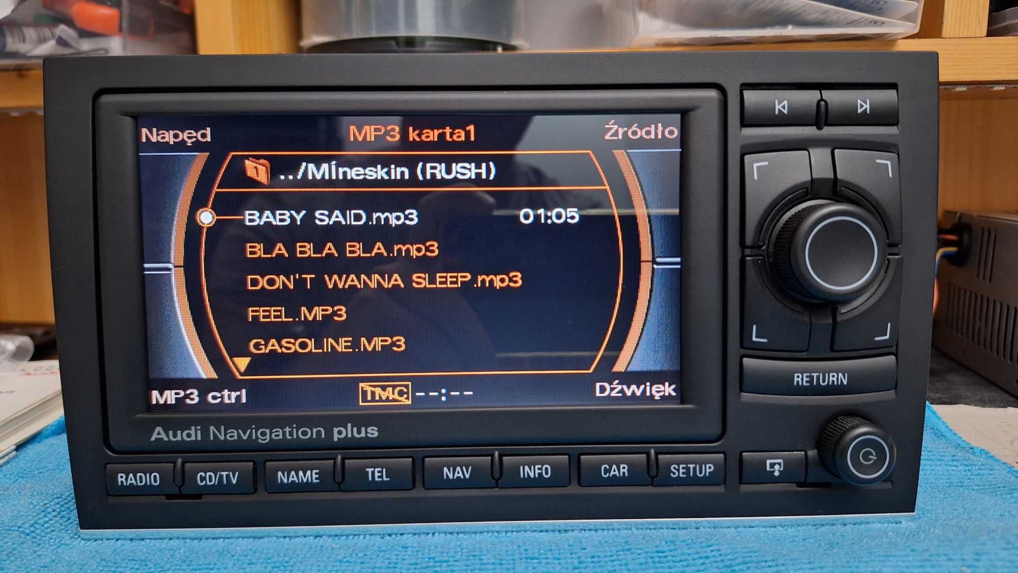 Audi A4 B6 B7 Seat EXEO Radio RNS-E MONTAŻ Kodowanie, GPS, SD, FILM,GW