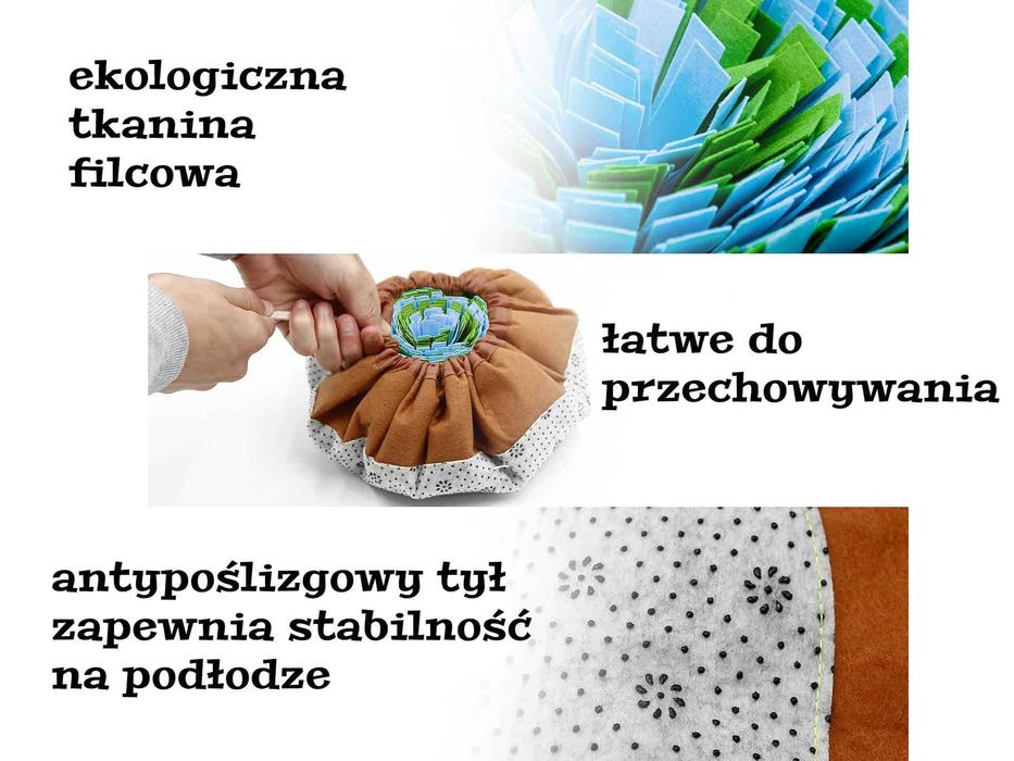 Mata do wąchania karmy dla psów, do karmienia, do karmienia szczeniaka