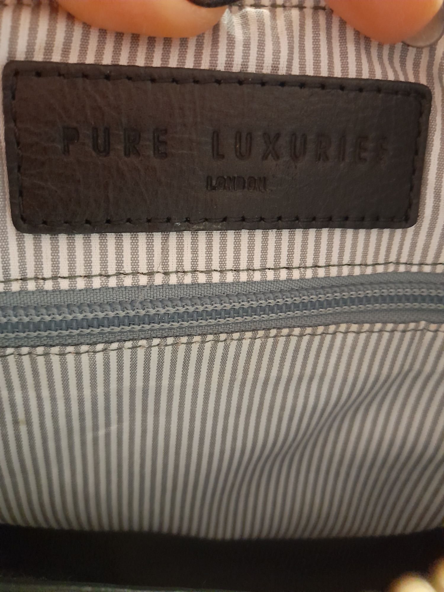 Оригигал кожаная сумка от британского бренда Pure Luxuries