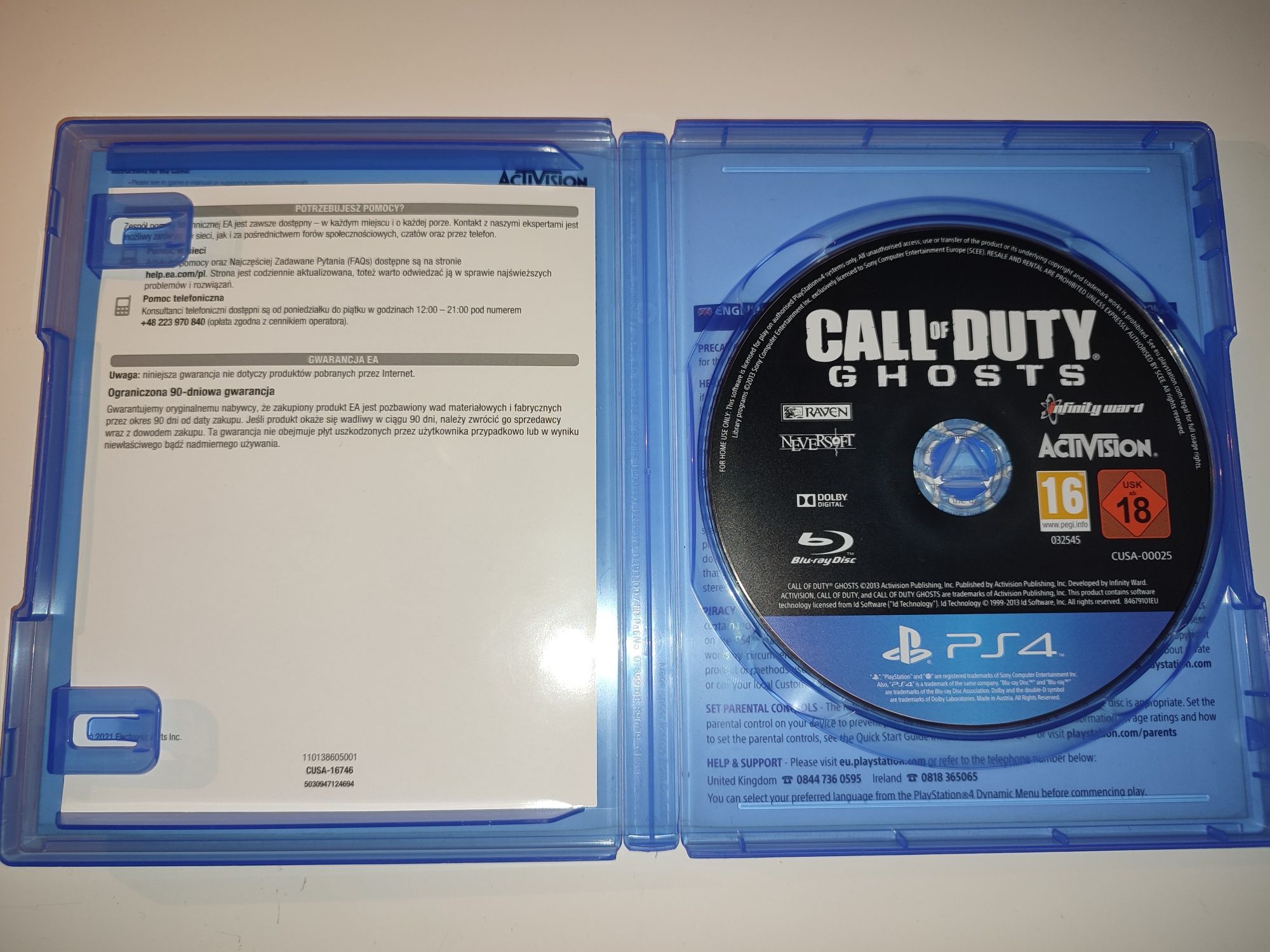 Gra Ps4 Call of Duty Ghosts gry PlayStation 4 Sniper UFC GTA V Crash