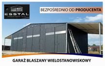Garaż Blaszany Grafitowy | Garaże Blaszane | Wiaty | Hale | - ESSTAL*