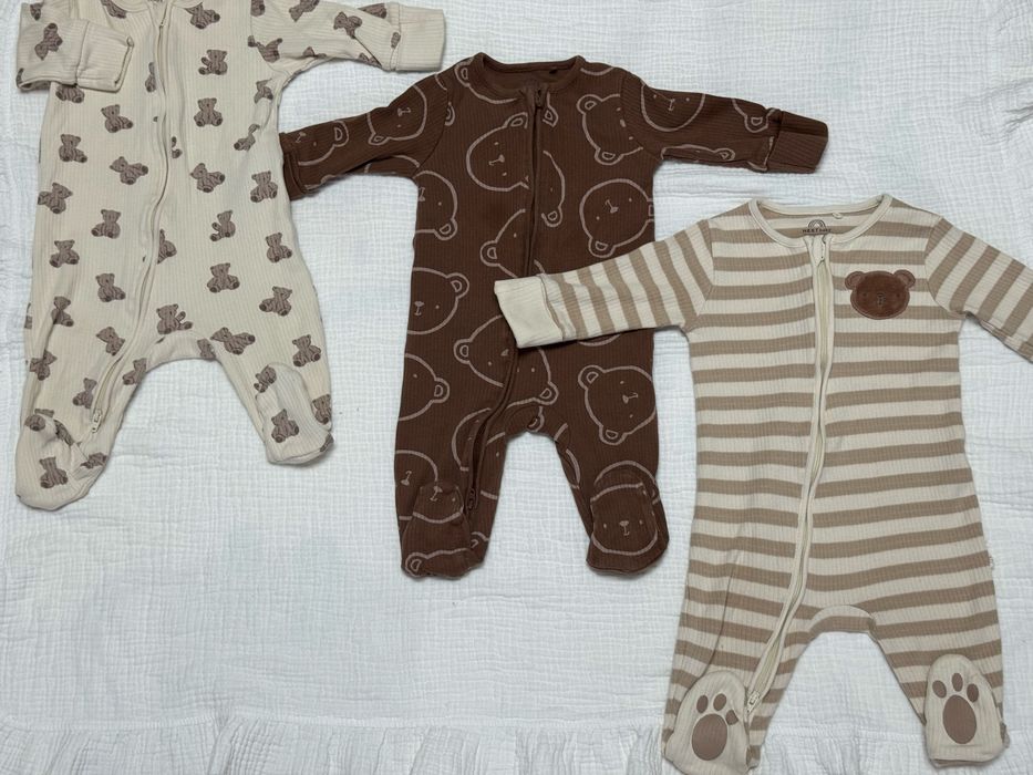 Комплект чоловічків Next в рубчик 3-6 місяців 68