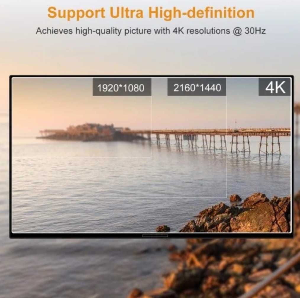 Przełącznik HDMI TESmart KVM Switch UltraHD 4K 4x4Matrix HDCP 3D pilot