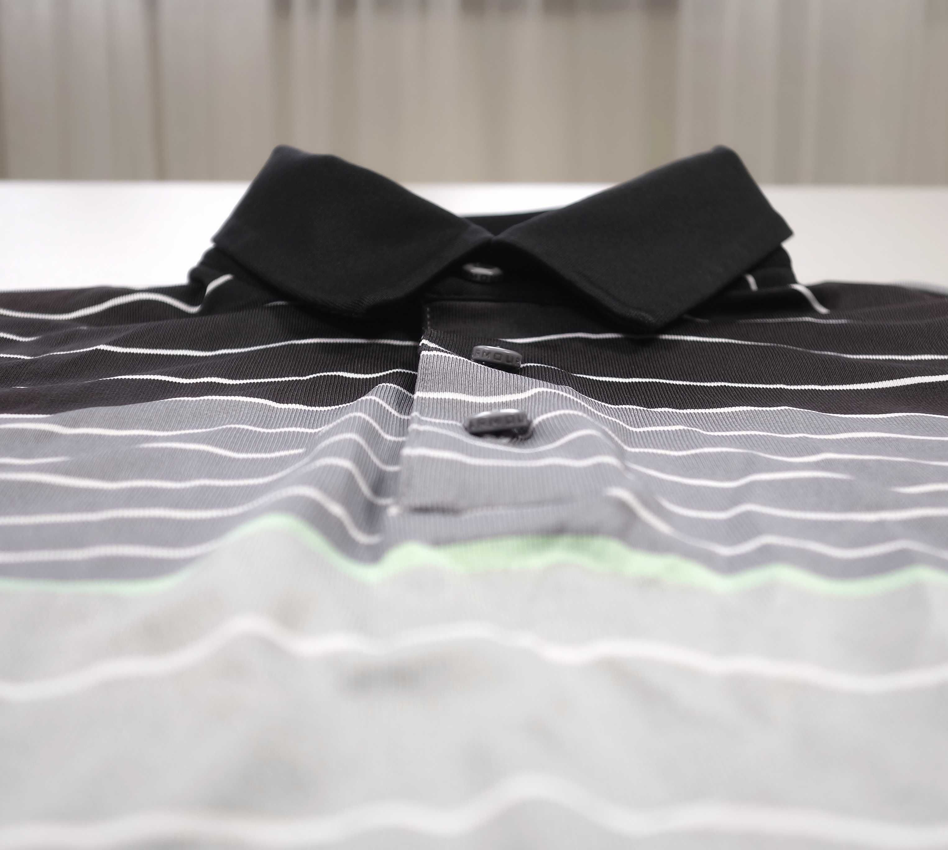 Under Armour Coldblack Hammer Stripe Polo Męska Koszulka Polo M
