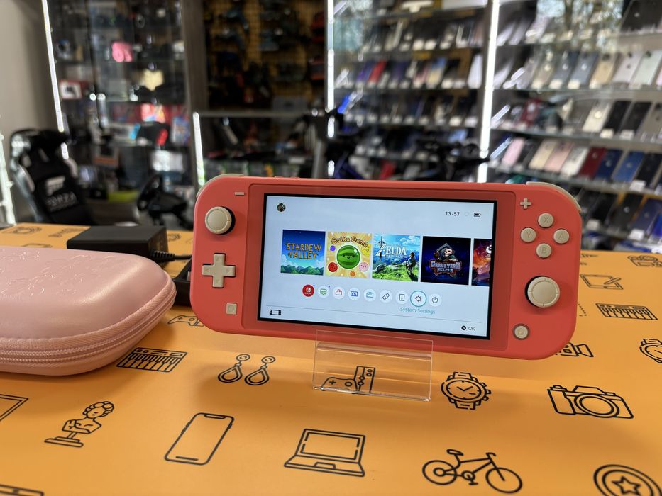 Idealne! Nintendo Switch Lite, Różowe + Etui od Lombard Halogsm Łódź