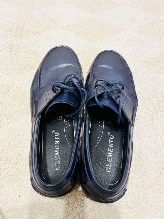 Чоловічі шкіряні туфлі “Clemento” з шкіряним італійським ременем