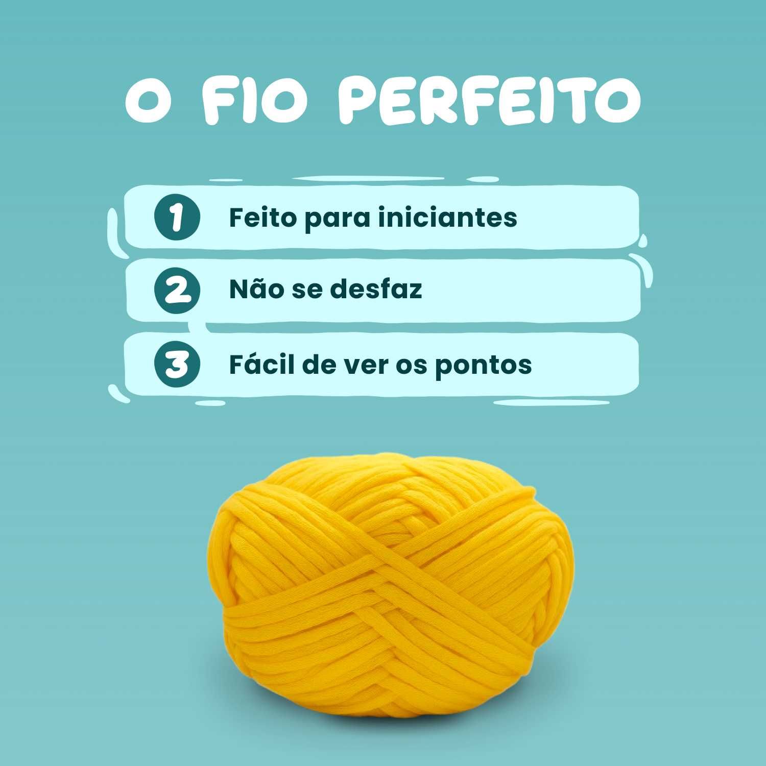 Kit Aprender Crochet - Iniciante - "Wolfie"