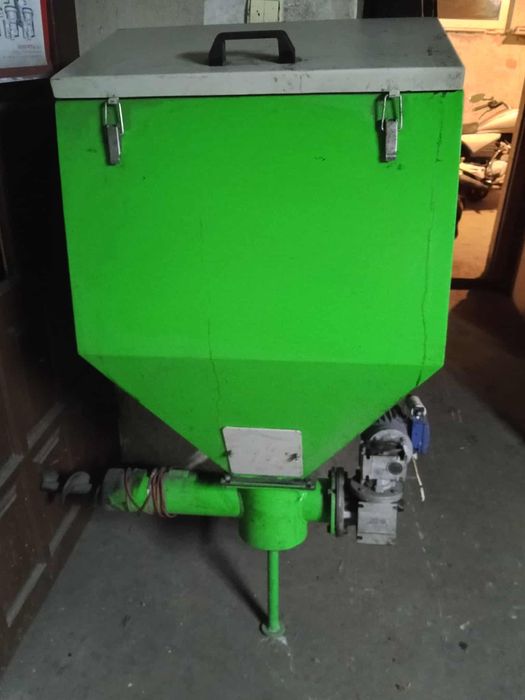 Pozostałości po piecu eko groszek