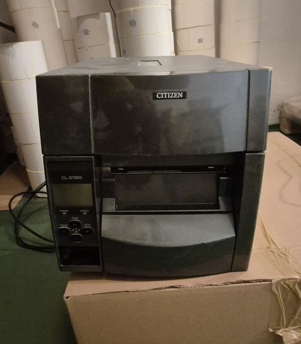 Drukarka CITIZEN CL-S700II + etykiety+taśma termo-transferowa