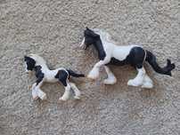 Figurki konia rasy Tinker klacz ze źrebakiem Collecta, jak Schleich